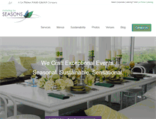 Tablet Screenshot of cateringbyseasons.com
